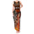 Personalised Polynesian Darts Tank Maxi Dress Fire Burning With Tribal Tattoo LT14 Women Orange - Polynesian Pride