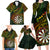 Personalised Polynesian Darts Family Matching Long Sleeve Bodycon Dress and Hawaiian Shirt Dart Lovers Tribal Pattern Mix Tropical Leaves LT14 - Polynesian Pride