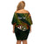 Personalised Polynesian Darts Family Matching Off Shoulder Short Dress and Hawaiian Shirt Dart Lovers Tribal Pattern Mix Tropical Leaves LT14 - Polynesian Pride