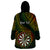 Personalised Polynesian Darts Wearable Blanket Hoodie Dart Lovers Tribal Pattern Mix Tropical Leaves LT14 - Polynesian Pride