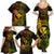 Hawaii Family Matching Summer Maxi Dress and Hawaiian Shirt Fish Hook Tattoo Mix Polynesian Plumeria Reggae Version LT14 - Polynesian Pride