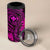 Hawaii 4 in 1 Can Cooler Tumbler Fish Hook Tattoo Mix Polynesian Plumeria Pink Version