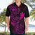 Hawaii Hawaiian Shirt Fish Hook Tattoo Mix Polynesian Plumeria Pink Version LT14 - Polynesian Pride