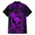 Hawaii Family Matching Puletasi Dress and Hawaiian Shirt Fish Hook Tattoo Mix Polynesian Plumeria Purple Version LT14 - Polynesian Pride