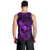 Hawaii Men Tank Top Fish Hook Tattoo Mix Polynesian Plumeria Purple Version LT14 - Polynesian Pride