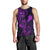 Hawaii Men Tank Top Fish Hook Tattoo Mix Polynesian Plumeria Purple Version LT14 - Polynesian Pride