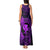 Hawaii Tank Maxi Dress Fish Hook Tattoo Mix Polynesian Plumeria Purple Version LT14 - Polynesian Pride