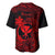 Hawaii Baseball Jersey Fish Hook Tattoo Mix Polynesian Plumeria Red Version LT14 - Polynesian Pride