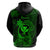 Hawaii Hoodie Fish Hook Tattoo Mix Polynesian Plumeria Green Version LT14 - Polynesian Pride