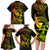 Hawaii Family Matching Long Sleeve Bodycon Dress and Hawaiian Shirt Hula Girl Mix Polynesian Plumeria Reggae Version LT14 - Polynesian Pride