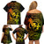 Hawaii Family Matching Off Shoulder Short Dress and Hawaiian Shirt Hula Girl Mix Polynesian Plumeria Reggae Version LT14 - Polynesian Pride