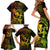 Hawaii Family Matching Short Sleeve Bodycon Dress and Hawaiian Shirt Hula Girl Mix Polynesian Plumeria Reggae Version LT14 - Polynesian Pride