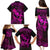 Hawaii Family Matching Puletasi Dress and Hawaiian Shirt Hula Girl Mix Polynesian Plumeria Pink Version LT14 - Polynesian Pride