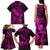 Hawaii Family Matching Tank Maxi Dress and Hawaiian Shirt Hula Girl Mix Polynesian Plumeria Pink Version LT14 - Polynesian Pride