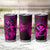 Hawaii Tumbler Cup Hula Girl Mix Polynesian Plumeria Pink Version