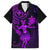 Hawaii Family Matching Long Sleeve Bodycon Dress and Hawaiian Shirt Hula Girl Mix Polynesian Plumeria Purple Version LT14 Dad's Shirt - Short Sleeve Purple - Polynesian Pride