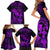 Hawaii Family Matching Short Sleeve Bodycon Dress and Hawaiian Shirt Hula Girl Mix Polynesian Plumeria Purple Version LT14 - Polynesian Pride