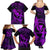 Hawaii Family Matching Summer Maxi Dress and Hawaiian Shirt Hula Girl Mix Polynesian Plumeria Purple Version LT14 - Polynesian Pride