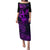 Hawaii Puletasi Hula Girl Mix Polynesian Plumeria Purple Version LT14 Long Dress Purple - Polynesian Pride