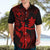 Hawaii Hawaiian Shirt Hula Girl Mix Polynesian Plumeria Red Version LT14 - Polynesian Pride