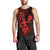 Hawaii Men Tank Top Hula Girl Mix Polynesian Plumeria Red Version LT14 - Polynesian Pride