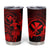 Hawaii Tumbler Cup Hula Girl Mix Polynesian Plumeria Red Version