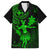 Hawaii Family Matching Puletasi Dress and Hawaiian Shirt Hula Girl Mix Polynesian Plumeria Green Version LT14 Dad's Shirt - Short Sleeve Green - Polynesian Pride