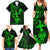 Hawaii Family Matching Summer Maxi Dress and Hawaiian Shirt Hula Girl Mix Polynesian Plumeria Green Version LT14 - Polynesian Pride