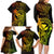 Hawaii Family Matching Long Sleeve Bodycon Dress and Hawaiian Shirt King Kamehameha Mix Polynesian Plumeria Reggae Version LT14 - Polynesian Pride