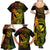 Hawaii Family Matching Summer Maxi Dress and Hawaiian Shirt King Kamehameha Mix Polynesian Plumeria Reggae Version LT14 - Polynesian Pride