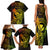 Hawaii Family Matching Tank Maxi Dress and Hawaiian Shirt King Kamehameha Mix Polynesian Plumeria Reggae Version LT14 - Polynesian Pride