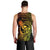 Hawaii Men Tank Top King Kamehameha Mix Polynesian Plumeria Reggae Version LT14 - Polynesian Pride