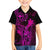 Hawaii Family Matching Mermaid Dress and Hawaiian Shirt King Kamehameha Mix Polynesian Plumeria Pink Version LT14 Son's Shirt Pink - Polynesian Pride