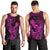 Hawaii Men Tank Top King Kamehameha Mix Polynesian Plumeria Pink Version LT14 - Polynesian Pride