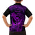 Hawaii Family Matching Long Sleeve Bodycon Dress and Hawaiian Shirt King Kamehameha Mix Polynesian Plumeria Purple Version LT14 - Polynesian Pride