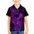 Hawaii Family Matching Long Sleeve Bodycon Dress and Hawaiian Shirt King Kamehameha Mix Polynesian Plumeria Purple Version LT14 Son's Shirt Purple - Polynesian Pride