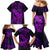 Hawaii Family Matching Mermaid Dress and Hawaiian Shirt King Kamehameha Mix Polynesian Plumeria Purple Version LT14 - Polynesian Pride