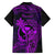 Hawaii Family Matching Mermaid Dress and Hawaiian Shirt King Kamehameha Mix Polynesian Plumeria Purple Version LT14 - Polynesian Pride