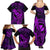 Hawaii Family Matching Summer Maxi Dress and Hawaiian Shirt King Kamehameha Mix Polynesian Plumeria Purple Version LT14 - Polynesian Pride