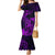 Hawaii Mermaid Dress King Kamehameha Mix Polynesian Plumeria Purple Version LT14 Women Purple - Polynesian Pride