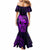 Hawaii Mermaid Dress King Kamehameha Mix Polynesian Plumeria Purple Version LT14 - Polynesian Pride