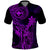 Hawaii Polo Shirt King Kamehameha Mix Polynesian Plumeria Purple Version LT14 Purple - Polynesian Pride