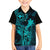 Hawaii Family Matching Mermaid Dress and Hawaiian Shirt King Kamehameha Mix Polynesian Plumeria Turquoise Version LT14 Son's Shirt Turquoise - Polynesian Pride