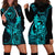 Hawaii Hoodie Dress King Kamehameha Mix Polynesian Plumeria Turquoise Version LT14 - Polynesian Pride