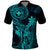 Hawaii Polo Shirt King Kamehameha Mix Polynesian Plumeria Turquoise Version LT14 Turquoise - Polynesian Pride