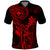 Hawaii Polo Shirt King Kamehameha Mix Polynesian Plumeria Red Version LT14 Red - Polynesian Pride