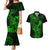 Hawaii Couples Matching Mermaid Dress and Hawaiian Shirt King Kamehameha Mix Polynesian Plumeria Green Version LT14 Green - Polynesian Pride