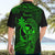 Hawaii Hawaiian Shirt King Kamehameha Mix Polynesian Plumeria Green Version LT14 - Polynesian Pride