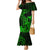 Hawaii Mermaid Dress King Kamehameha Mix Polynesian Plumeria Green Version LT14 Women Green - Polynesian Pride