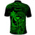 Hawaii Polo Shirt King Kamehameha Mix Polynesian Plumeria Green Version LT14 - Polynesian Pride